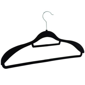 45cm velvet-covered wide clothes hanger