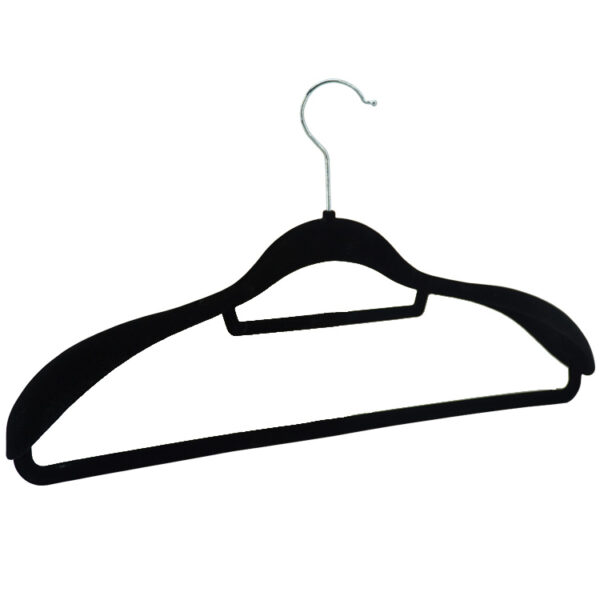 45cm velvet-covered wide clothes hanger
