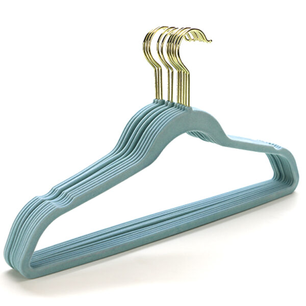 45 cm velvet bronze hook coat rack