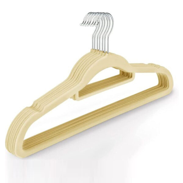 45 cm velvet double clothes hanger - 图片 2