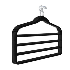 Four-slot trouser rack