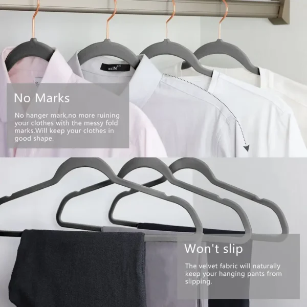 30 cm children's velvet clothes hanger - 图片 9