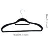 45cm velvet-covered wide clothes hanger - 图片 2