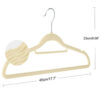 45 cm velvet double clothes hanger - 图片 3