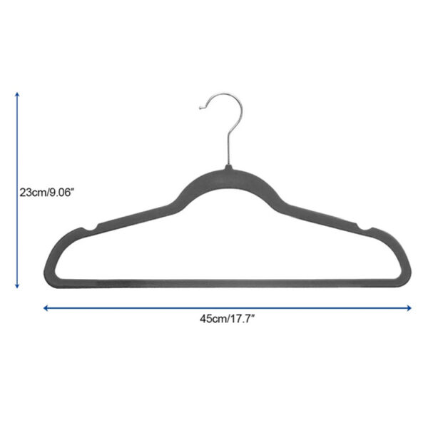 45cm velvet coat hanger - 图片 2