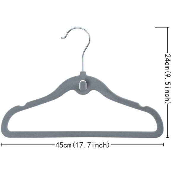 Velvet hook hanging clothes rack - 图片 2