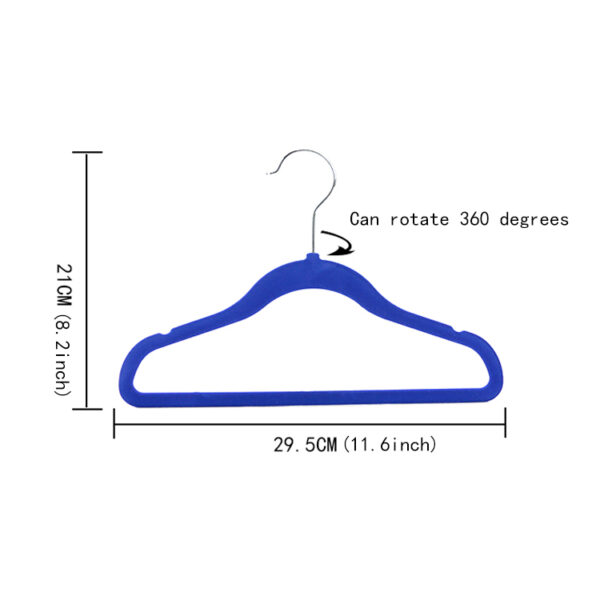 30 cm children's velvet clothes hanger - 图片 4