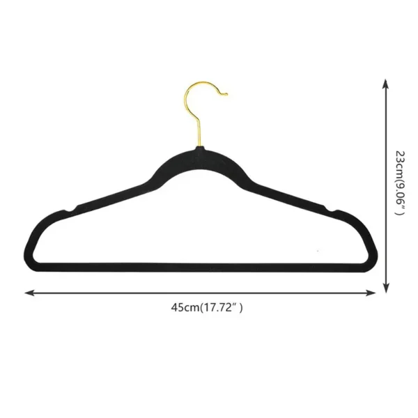 45 cm velvet bronze hook coat rack - 图片 3