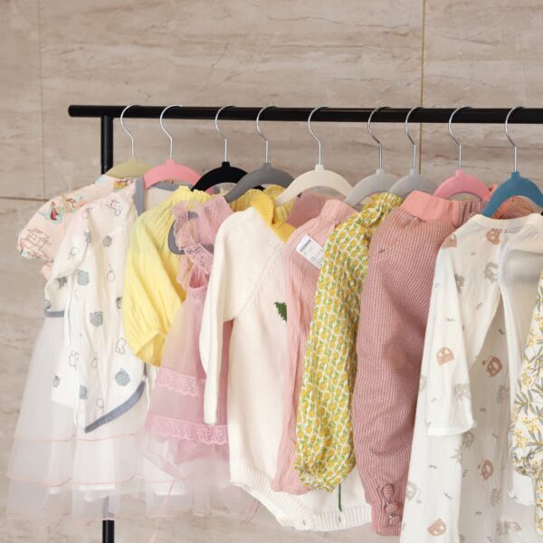 36cm children's velvet clothes hanger - 图片 5