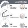 Velvet hook hanging clothes rack - 图片 4