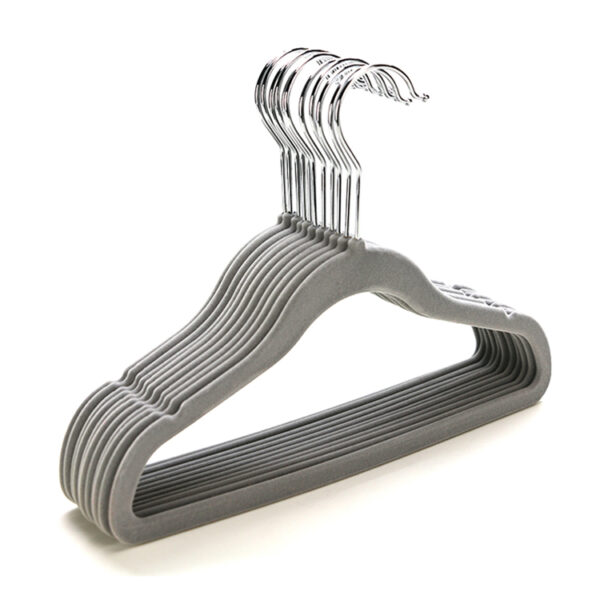 30 cm children's velvet clothes hanger - 图片 3