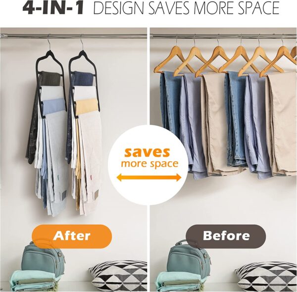 Four-slot trouser rack - 图片 5