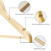Natural Colors Wooden Hanger - 图片 2