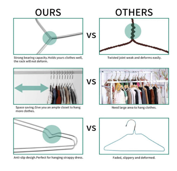 Silver Metal Hanger - 图片 6