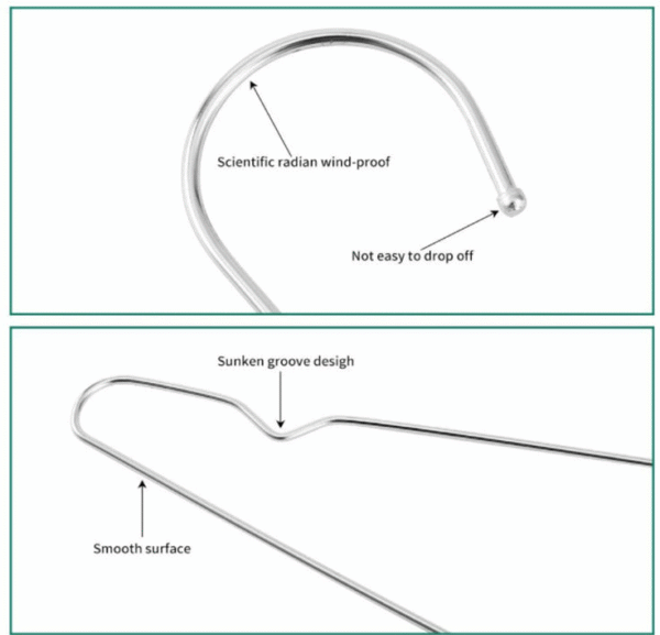 Silver Metal Hanger - 图片 4