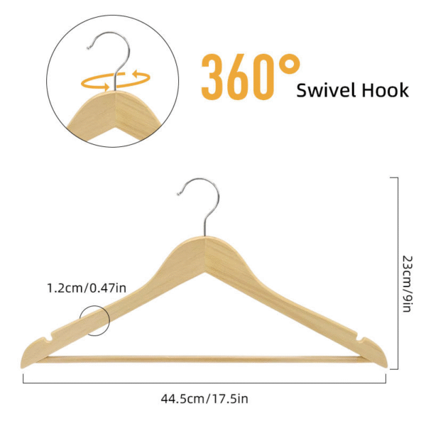 Natural Colors Wooden Hanger - 图片 3